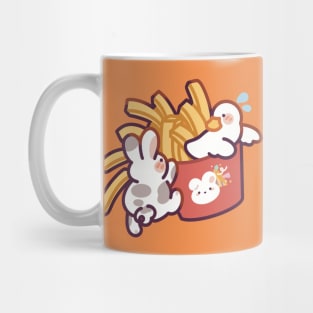 Duck & Bunny French Fries Mug